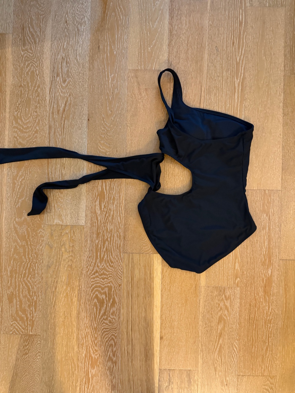 Vince Camuto Black One-Piece Swimsuit with Tie Straps used